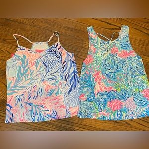 Two Lily Pulitzer tanks size small!